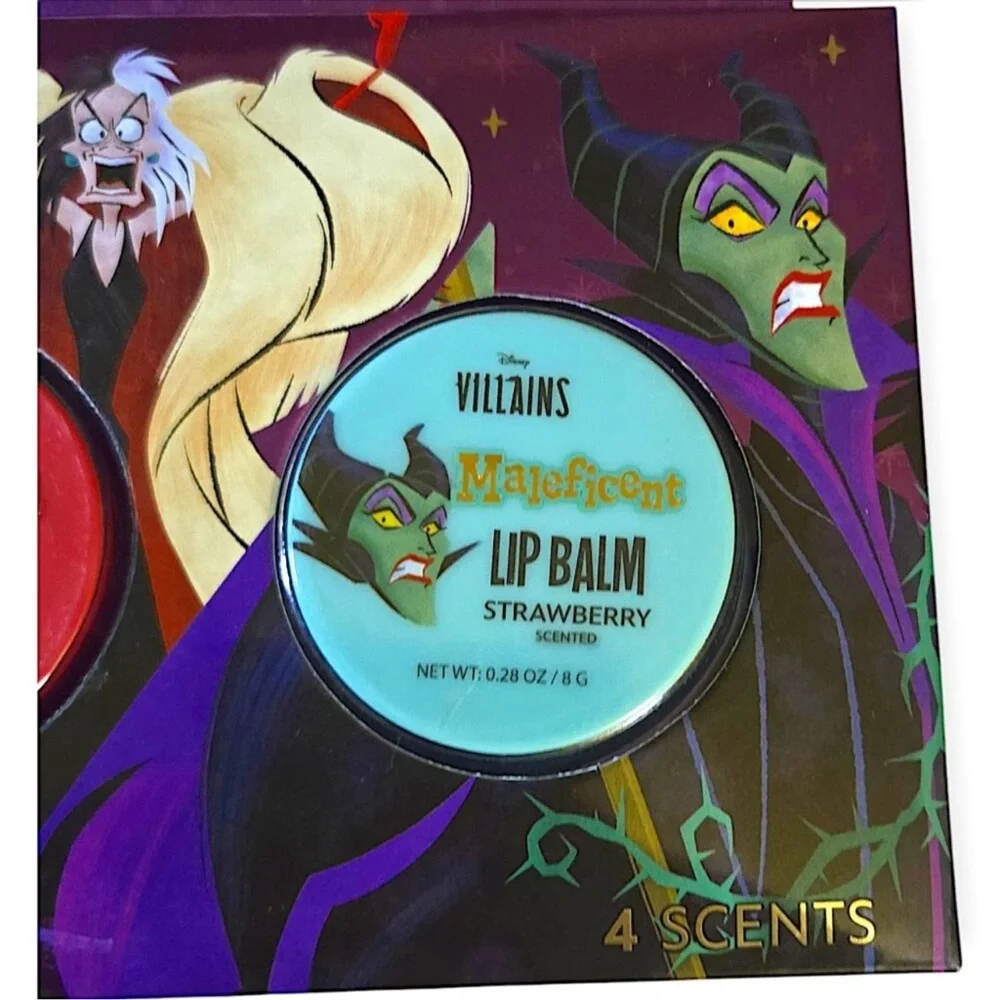 NIB Disney Villains Lip Scrub Set